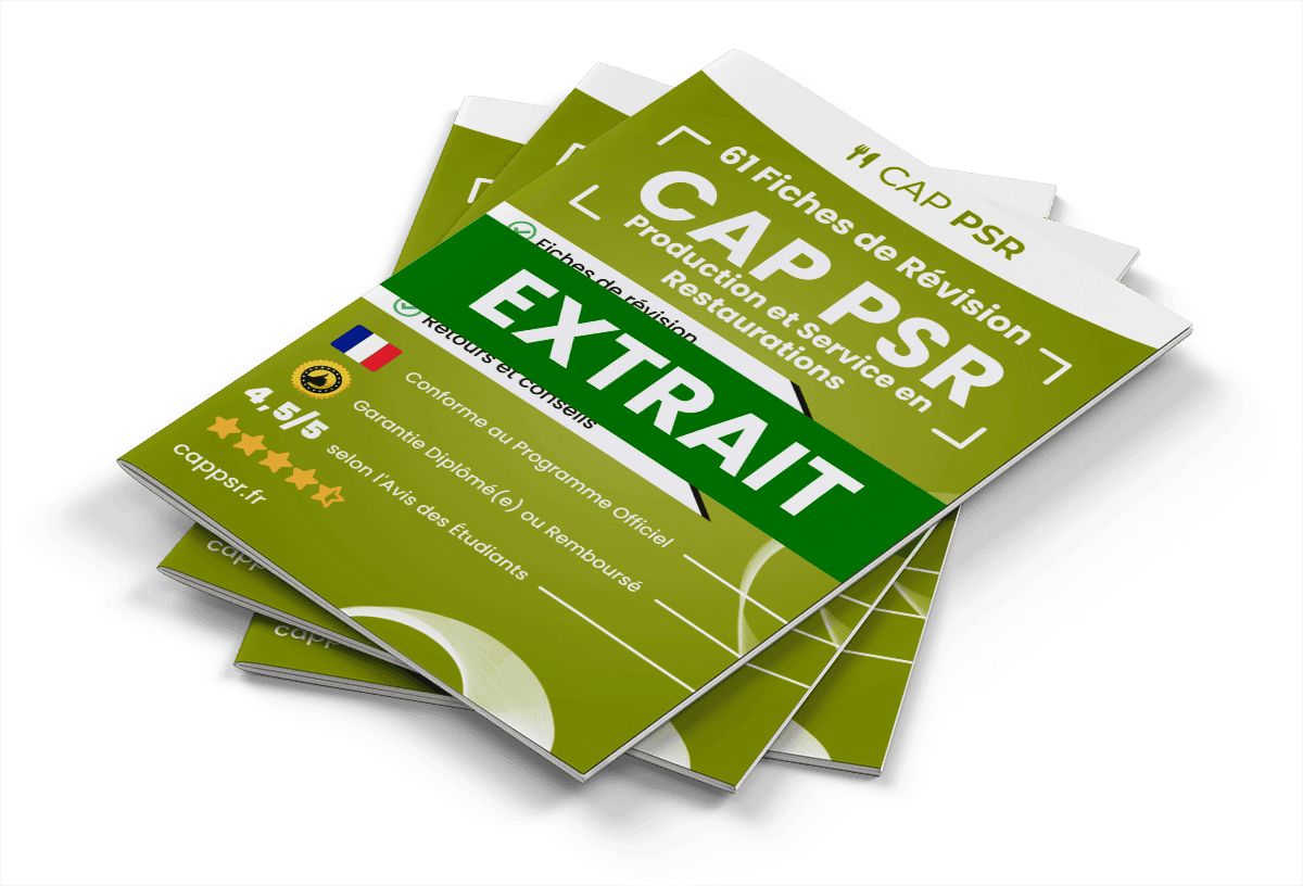 Extrait Fiches Révision gratuites CAP PSR